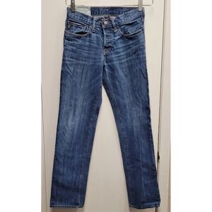 Abercrombie & Fitch Jeans Mens Blue 28X30 Classic‎ Straight Leg Low Rise (Read)